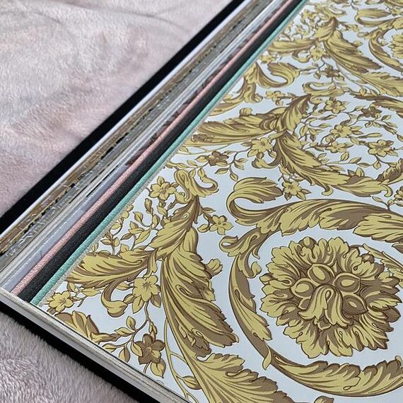 Wallpaper Versace Barocco Flower Gold/Cream Metallic