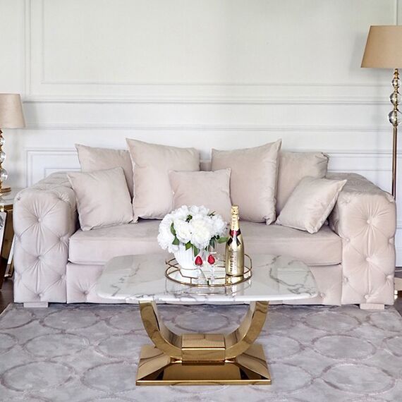 Luksusowa sofa pikowana z funkcją spania nowoczesna kanapa MILANO