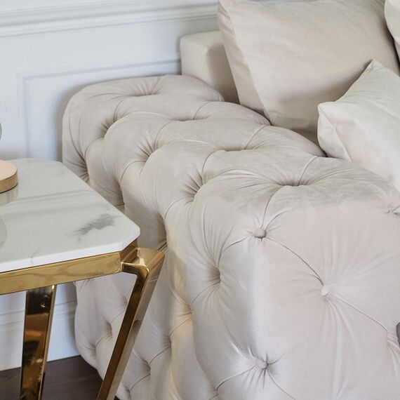 Luksusowa sofa pikowana z funkcją spania nowoczesna kanapa MILANO