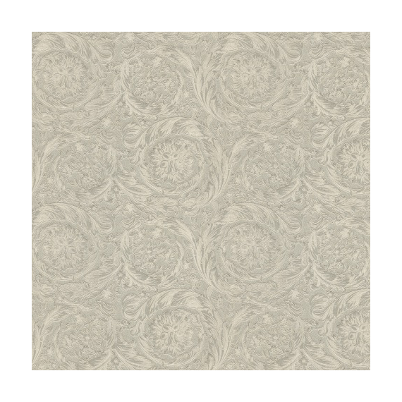 Tapeta geometryczna Versace IV Barocco Metallics ornamentna beżowa