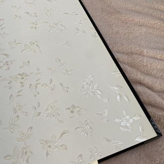 Versace Barocco Flowers wallpaper silver white background