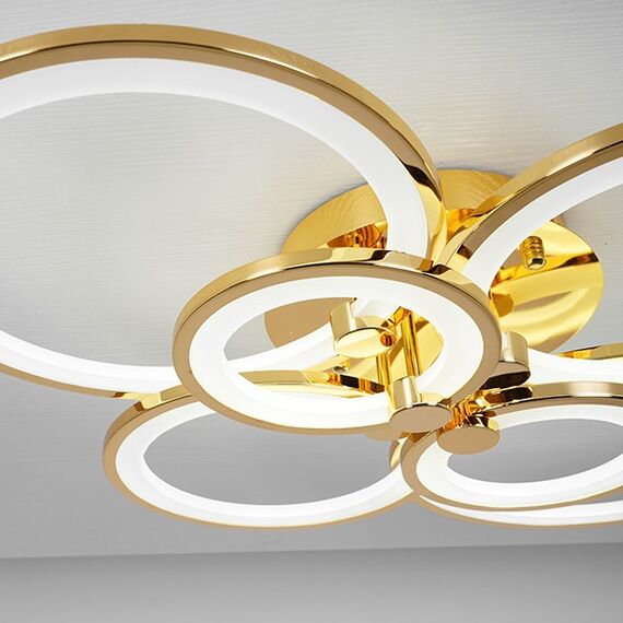 Modern LED ceiling lamp Art Deco Modern gold for the living room of the bedroom CERCHIO