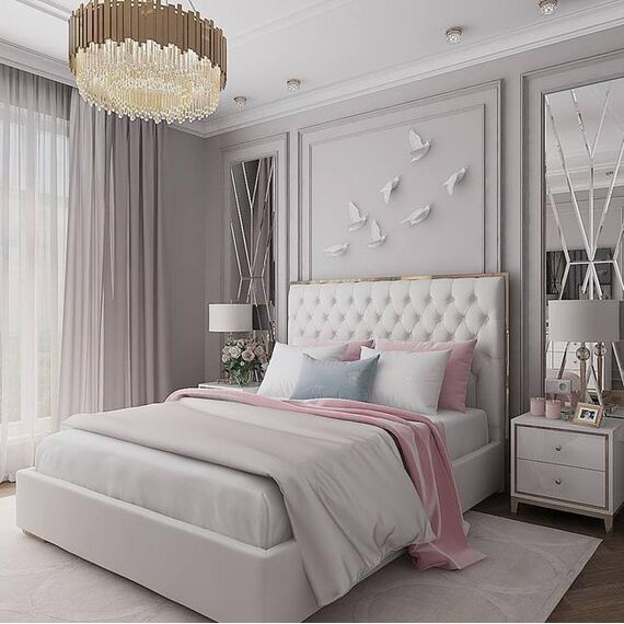 Złote łóżko glamour SPECTRE