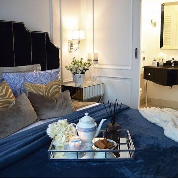 New York glamour bed upholstered modern APOLLO