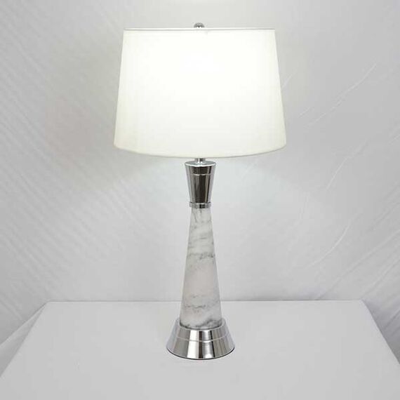 Luxury table lamp with a conical gold marble base GIULIA New York Art Deco