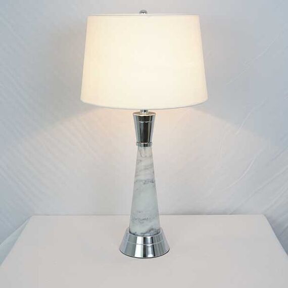 Luxury table lamp with a conical gold marble base GIULIA New York Art Deco