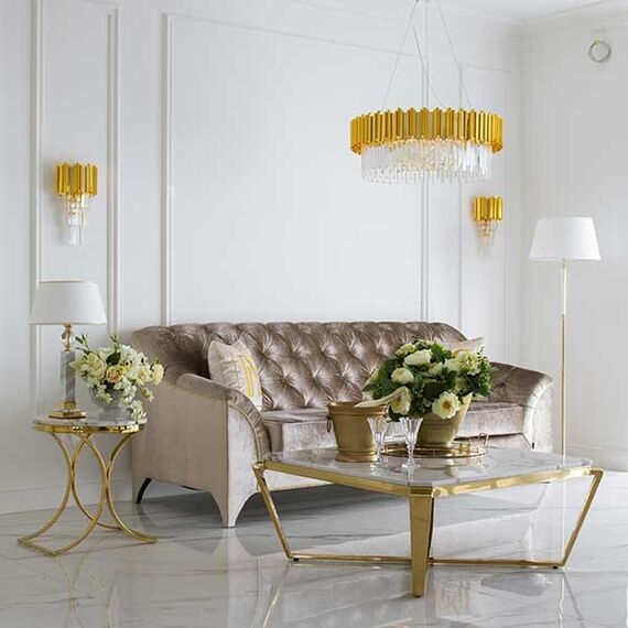 Luxury crystal wall lamp glamour wall lamp , gold EMPIRE