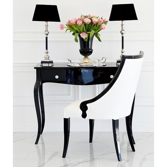 Glamor gloss console, bent legs ELENA GLAMOR black