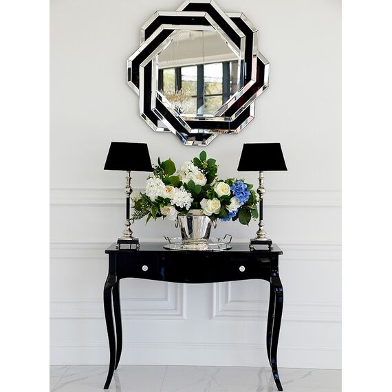Glamor gloss console, bent legs ELENA GLAMOR black