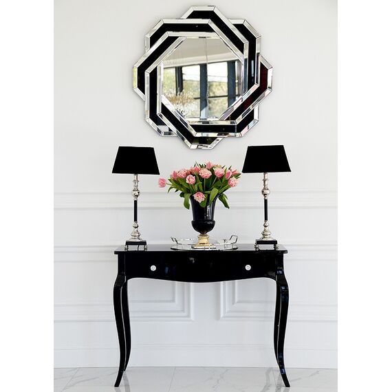 Glamor gloss console, bent legs ELENA GLAMOR black