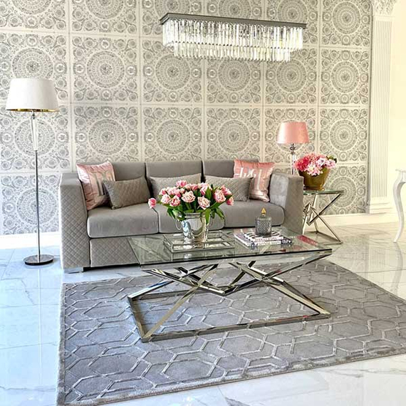 Sofa glamour 3 seater for the living room, dining room, office comfortable COMFORT