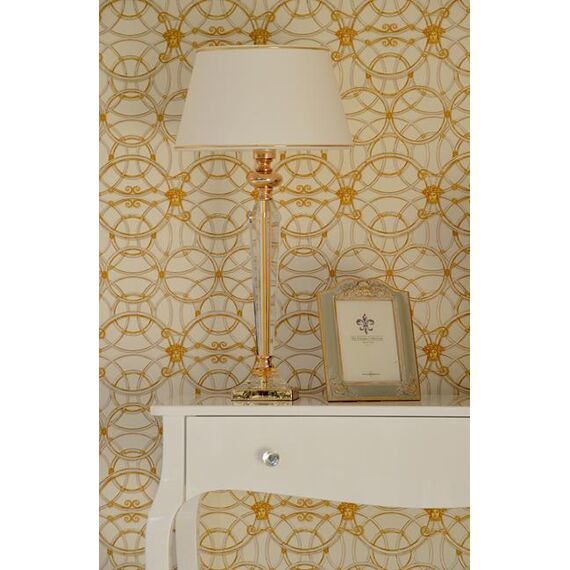 Glamor gloss console, ELENA GLAMOR bent legs white