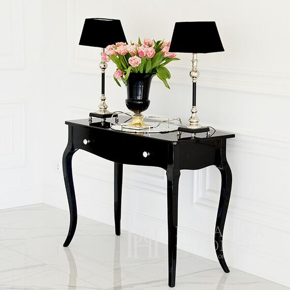 Glamor gloss console, bent legs ELENA GLAMOR black