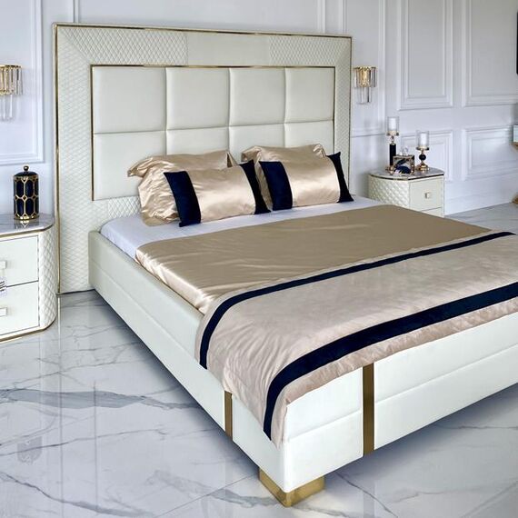 Narrow, stylish, modern bedspread for the bedroom