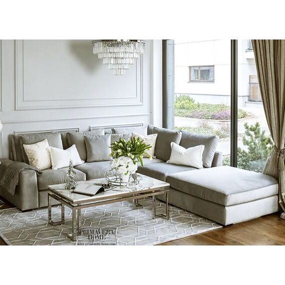 Glamorous, modern, modular, corner sofa for the living room, Italian style FIGARO