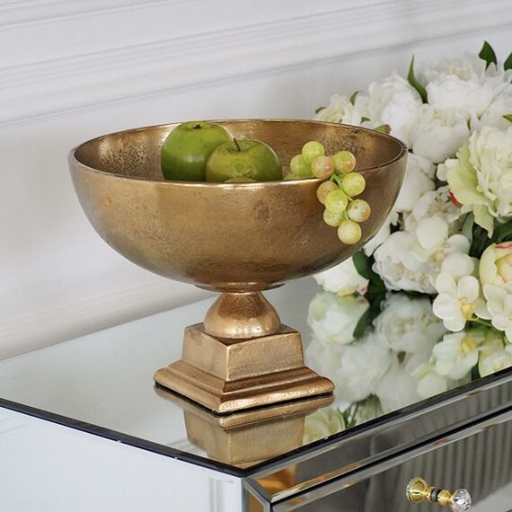 A bowl on the leg, golden square, 30 cm kuler base