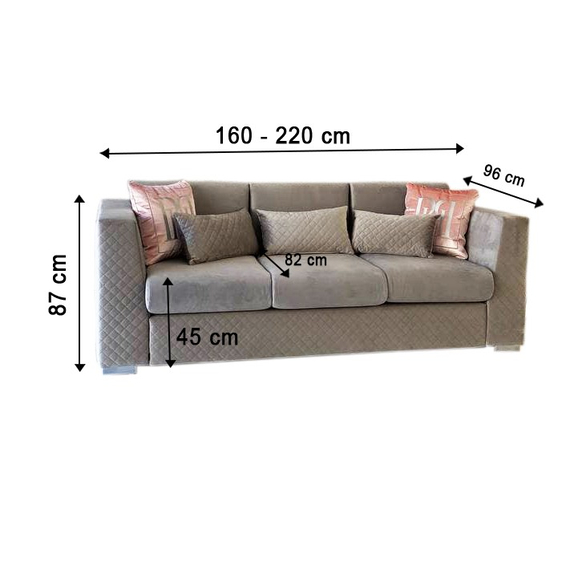 Sofa glamour 3 seater for the living room, dining room, office comfortable COMFORT