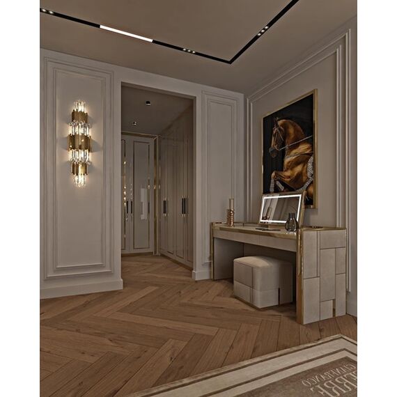 Luxury crystal wall lamp glamour wall lamp , gold EMPIRE