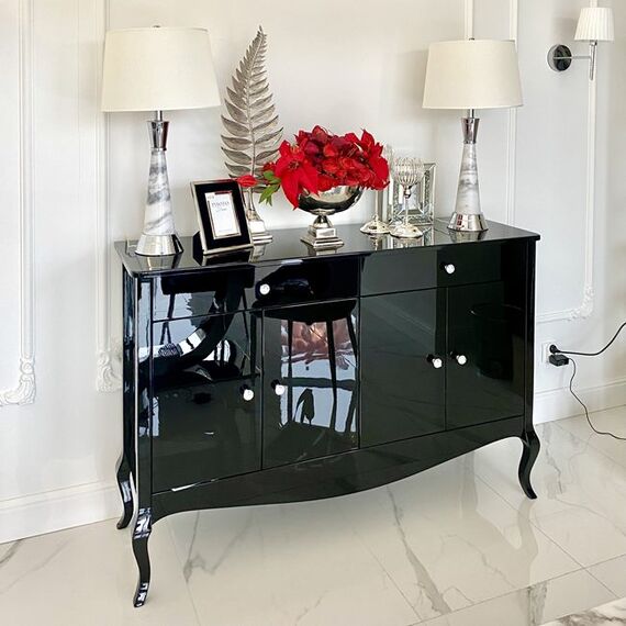 Luxury table lamp with a conical marble base in silver GIULIA