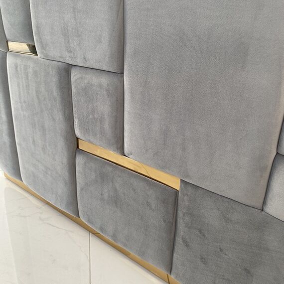 Modern, golden and gray EMPORIO armchair