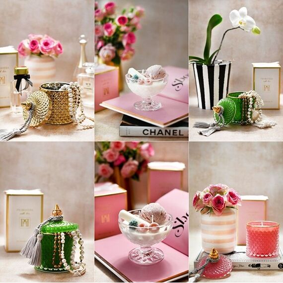 Świeca zapachowa naturalna deser lodowy różany - prezent dla niej