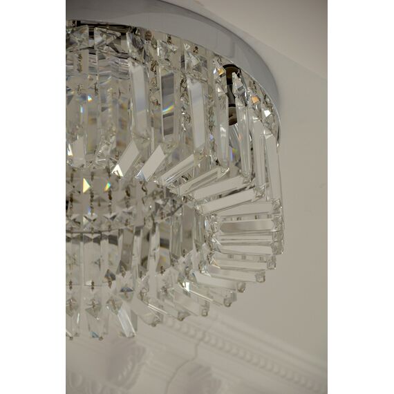 Ceiling lamp crystal modern glamor ceiling lamp STELLA silver New York style