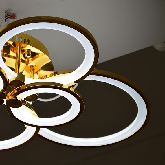 Modern LED ceiling lamp Art Deco Modern gold for the living room of the bedroom CERCHIO