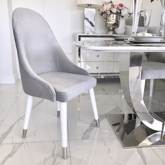 Luxurious upholstered chair, for the dining room, classic, New York, gold CAPRI