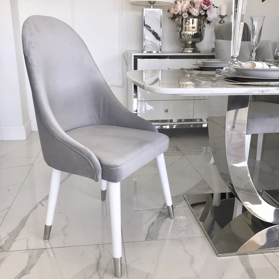 Luxurious upholstered chair, for the dining room, classic, New York, gold CAPRI