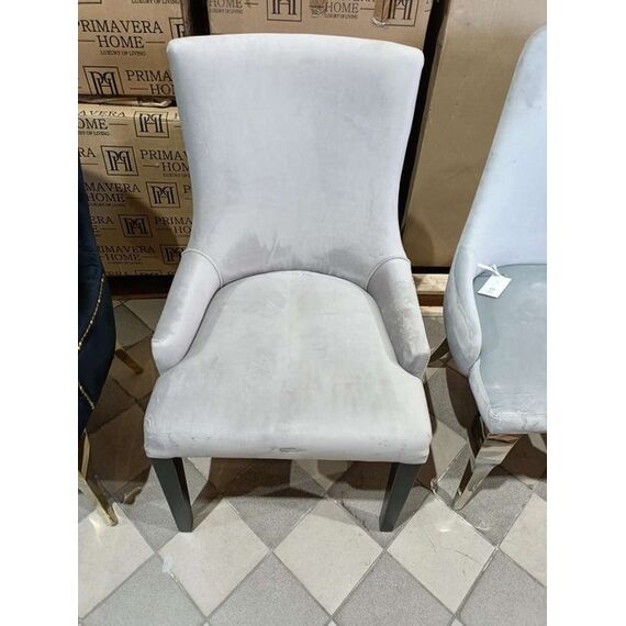 Krzesło  glamour z pikowanym oparciem, do jadalni, do toaletki, nowoczesne, klasyczne, tapicerowane, drewniane TIFFANY OUTLET