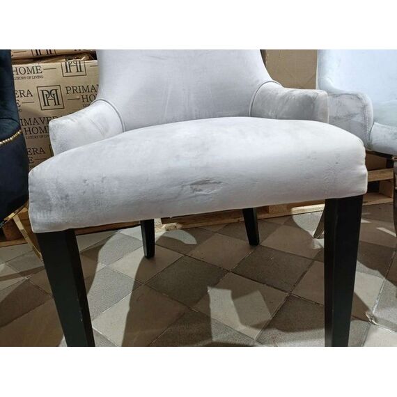 Krzesło  glamour z pikowanym oparciem, do jadalni, do toaletki, nowoczesne, klasyczne, tapicerowane, drewniane TIFFANY OUTLET