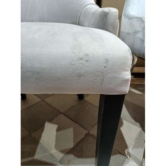 Krzesło  glamour z pikowanym oparciem, do jadalni, do toaletki, nowoczesne, klasyczne, tapicerowane, drewniane TIFFANY OUTLET