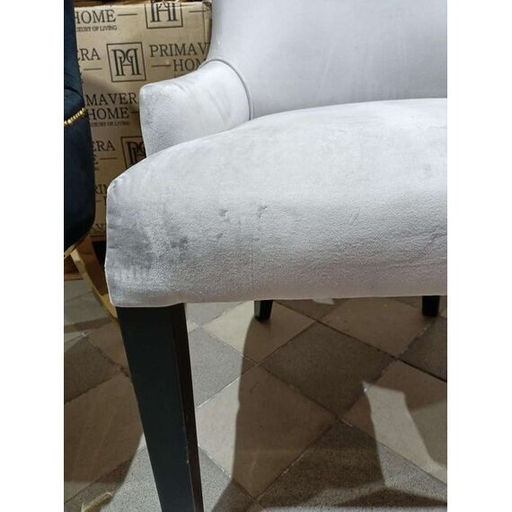 Krzesło  glamour z pikowanym oparciem, do jadalni, do toaletki, nowoczesne, klasyczne, tapicerowane, drewniane TIFFANY OUTLET