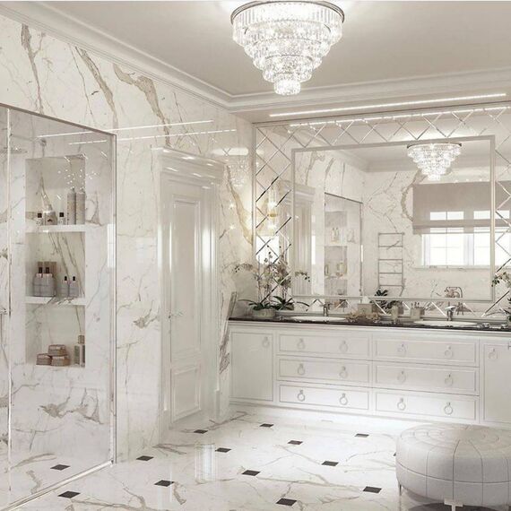 Crystal Plafonds GLAMOUR SILVER S