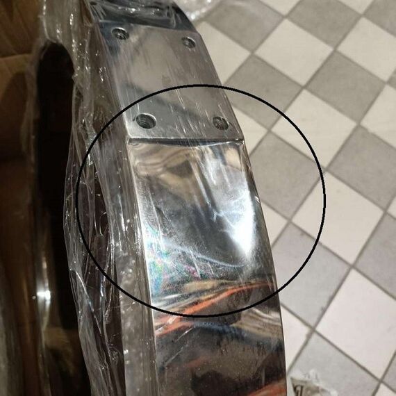 Glamorous, modern, designer dining table, steel silver, PICASSO OUTLET base