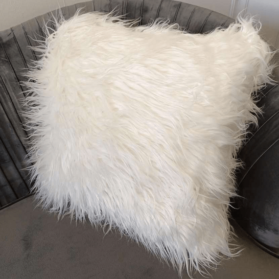 Elegancka poduszka Pelo 45x45, biała tkanina, do sypialni, salonu