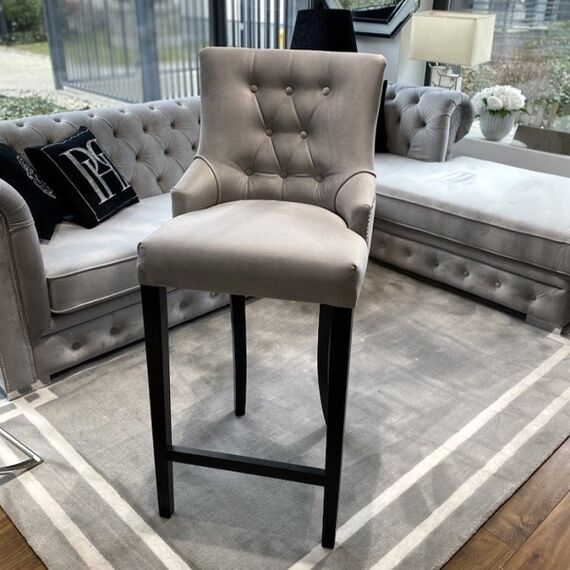 Stool glamour upholstered quilted bar modern dining room TIFFANY