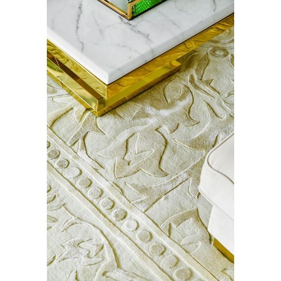 Exclusive carpet for the dining room and living room, classic, gray, beige ORNAMENT