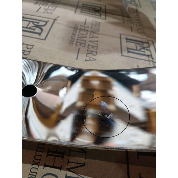 Exclusive modern glamor table for the dining room, white glass, steel top, silver MARCELLO 180cm OUTLET