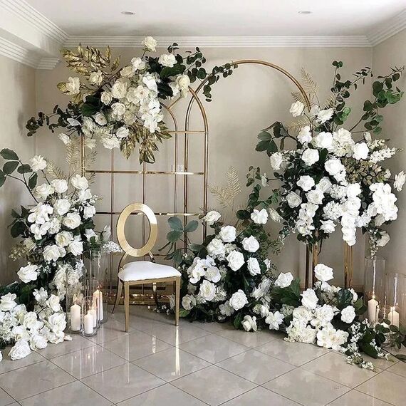 Exclusive chair for wedding hall, for wedding gold white glamour, comfortable, banquet chair RING