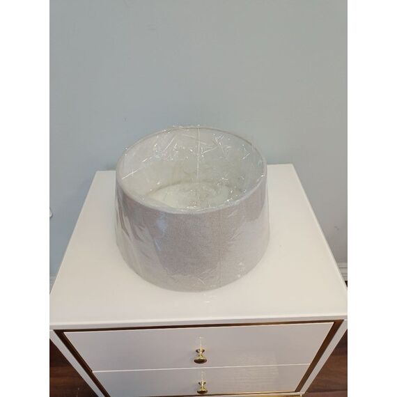 Light gray braided lampshade for the OS45 table lamp