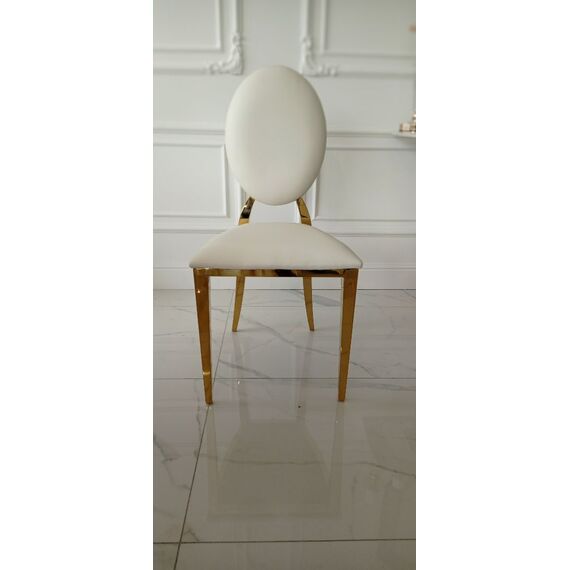 Exclusive chair for wedding hall, for wedding gold white glamour, comfortable, banquet chair RING
