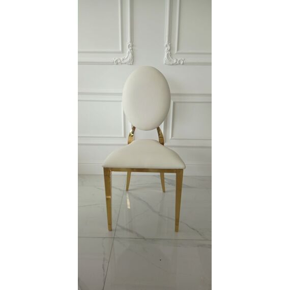 Exclusive chair for wedding hall, for wedding gold white glamour, comfortable, banquet chair RING