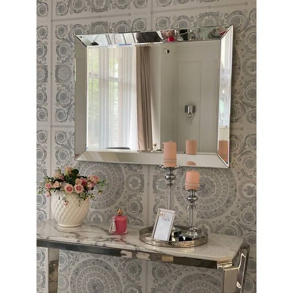 Decorative mirror in New York glamor style MIRROR IN A MIRROR FRAME OUTLET