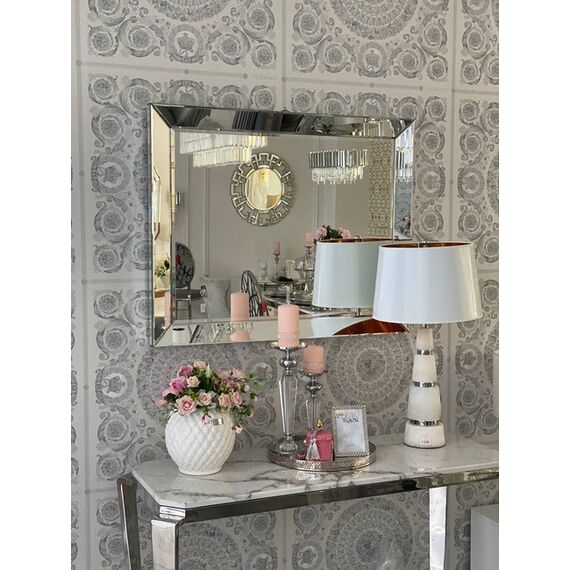 Decorative mirror in New York glamor style MIRROR IN A MIRROR FRAME OUTLET