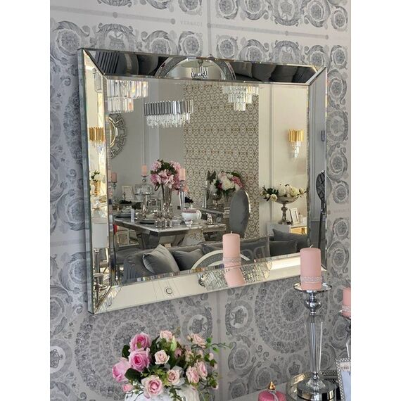 Decorative mirror in New York glamor style MIRROR IN A MIRROR FRAME OUTLET