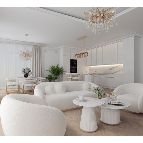 Stół złoty z marmurowym blatem, glamour do jadalni, nowoczesny, designerski ROYAL