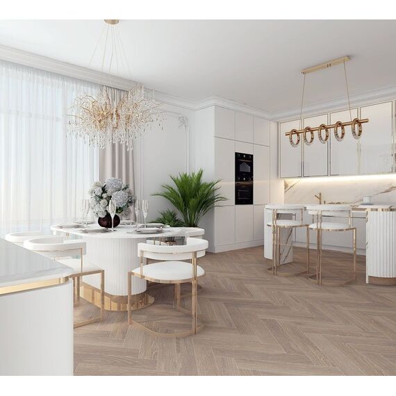 Stół złoty z marmurowym blatem, glamour do jadalni, nowoczesny, designerski ROYAL