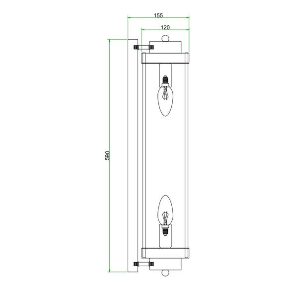 Crystal, gold, glamor, oblong wall lamp, designer wall lamp SOFIA