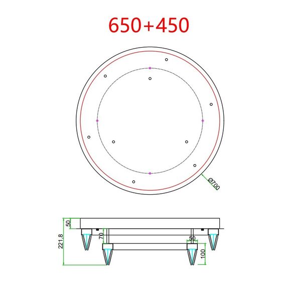 Crystal, gold, designer, exclusive ceiling lamp in a modern style, round, ring, ceiling lamp BELLINI
